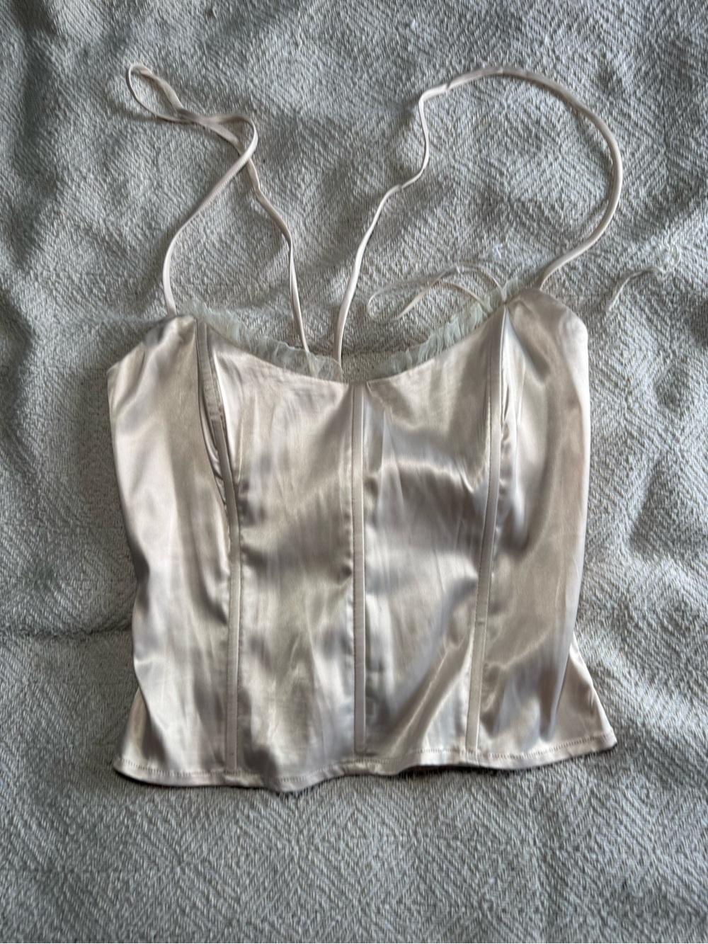 Blue Blush Soft Blush Ruffle-Trim Camisole